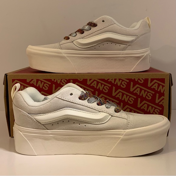 [BRAND NEW] VANS KNU STACK WHITE MULTI-COLOR LACES WOMENS SHOES SIZE 7 SNEAKERS - Picture 4 of 9